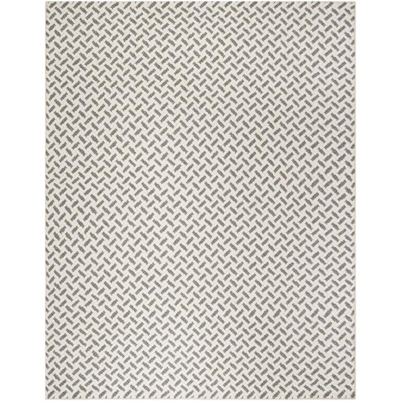 Hand-Tufted Elegance Gray Wool & Viscose 8' x 10' Area Rug