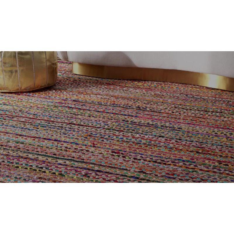 nuLOOM Aleen Bohemian Cotton/Jute Area Rug, Runner 2' 6" x 8', Multicolor
