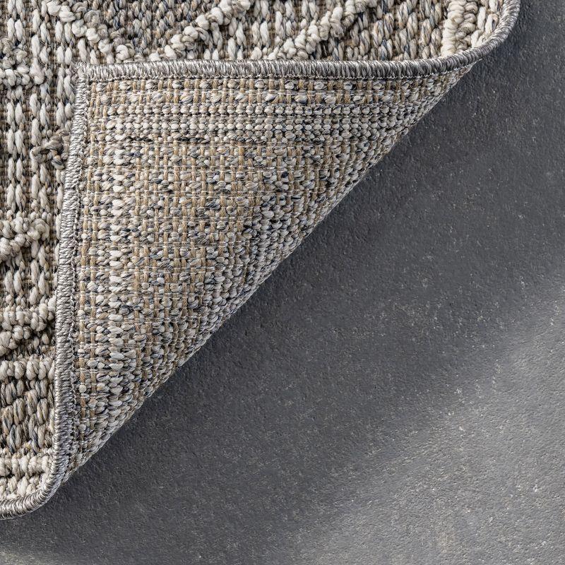 Nuloom Theresa Textured Southwestern Indoor Area Rug - Grey 5x7