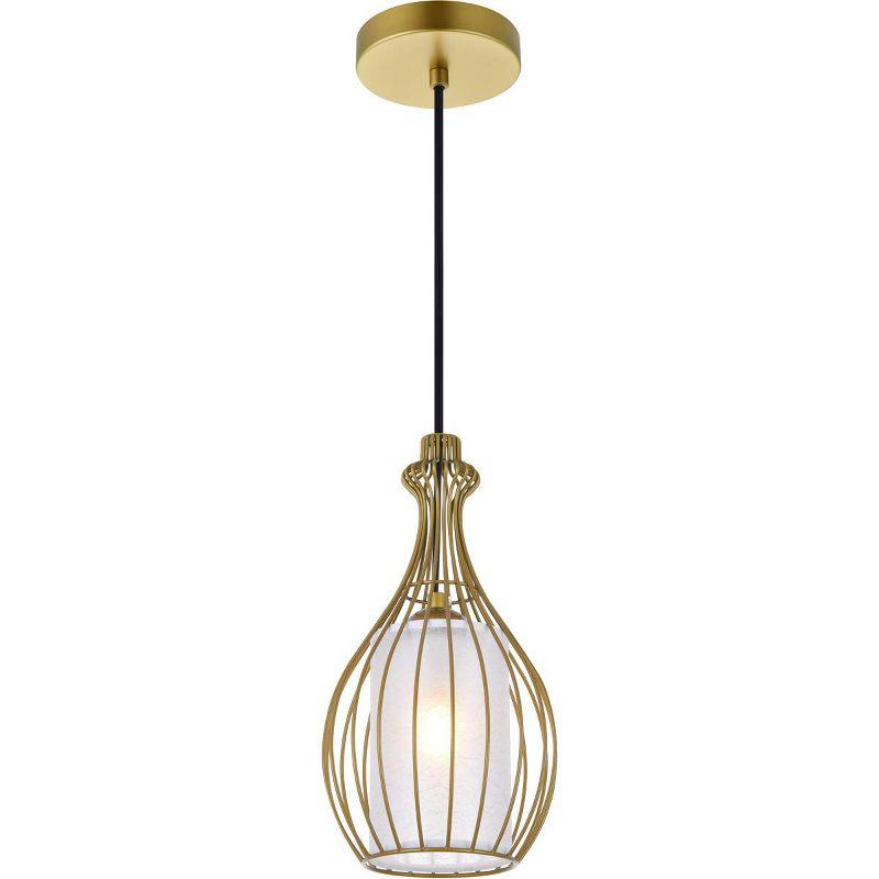 Elegant Lighting Miya 1 Light Brass Pendant