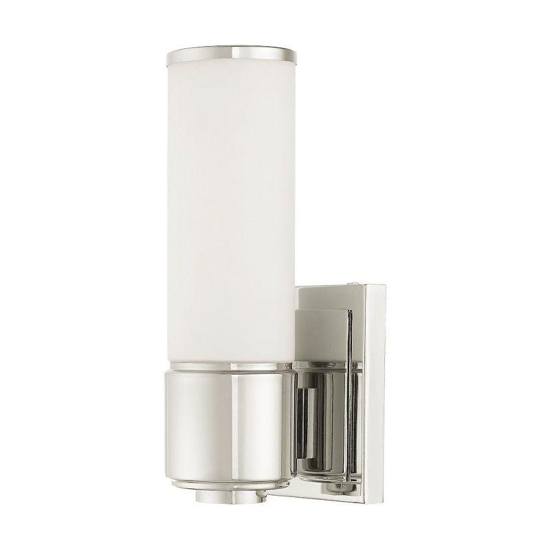 Livex Lighting Weston 1 - Light Vanity in  Polished Nickel