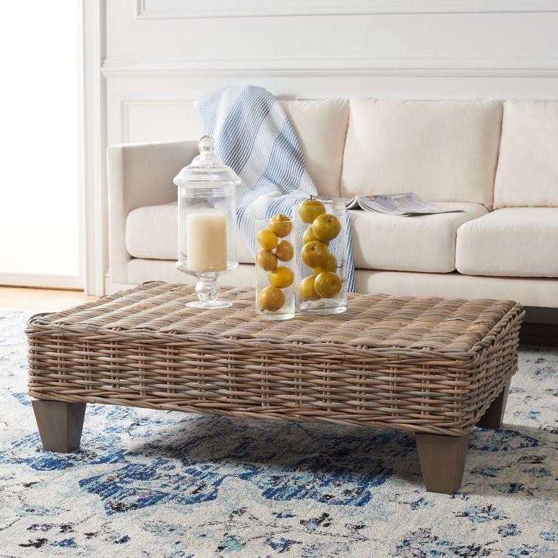 Leary Coffee Table - Natural Unfinished - Safavieh