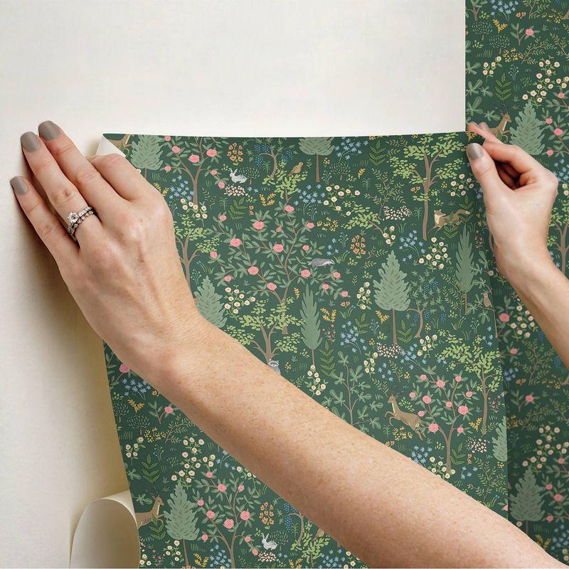 Woodland Emerald Peel and Stick Wallpaper