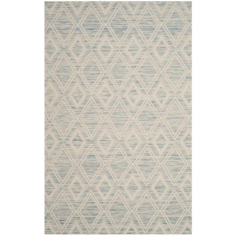 Marbella MRB312 Hand Loomed Indoor Area Rug - Light Blue/Ivory - 5'x8' - Safavieh