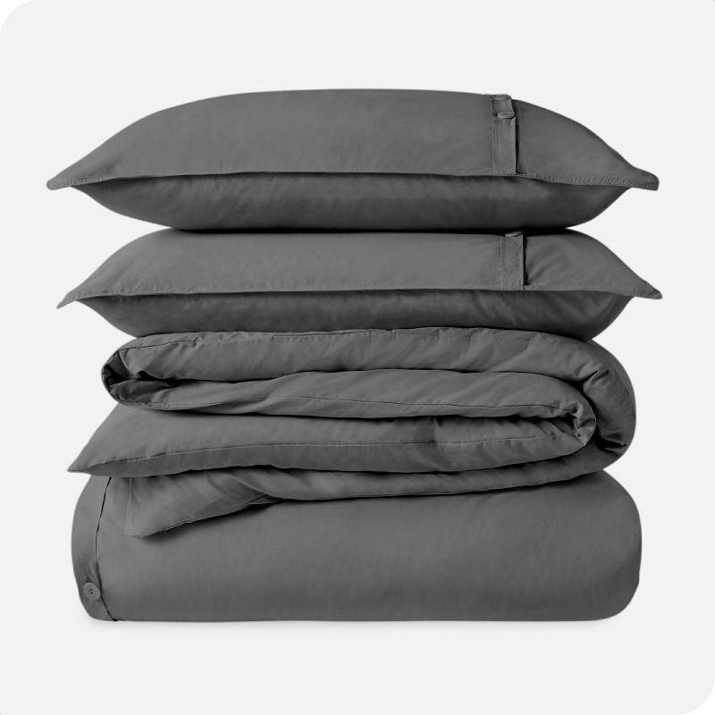 Bare Home Modern & Contemporary Organic Percale Duvet Cover Set