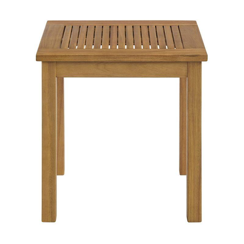 Alaterre Furniture 2pc Okemo Outdoor Weather-Resistant Rectangular Side Table