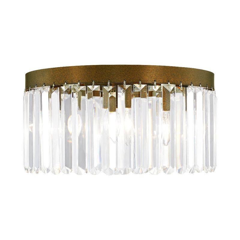 Livex Lighting Ashton 5 - Light Flush Mount in  Hand Painted Palacial Bronze