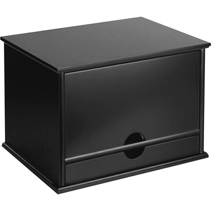 Victor Midnight Black Desktop Organizer