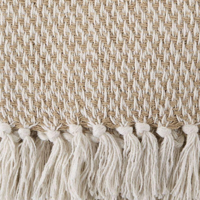 50"x60" Woven Throw Blanket Stone - Design Imports