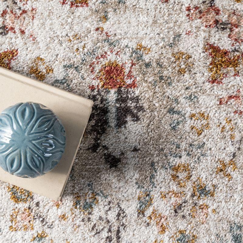Nuloom Lenore Floral & Paisley 8x10 Indoor Area Rug for Living Room Bedroom Dining Room Kitchen, Beige/Multicolor