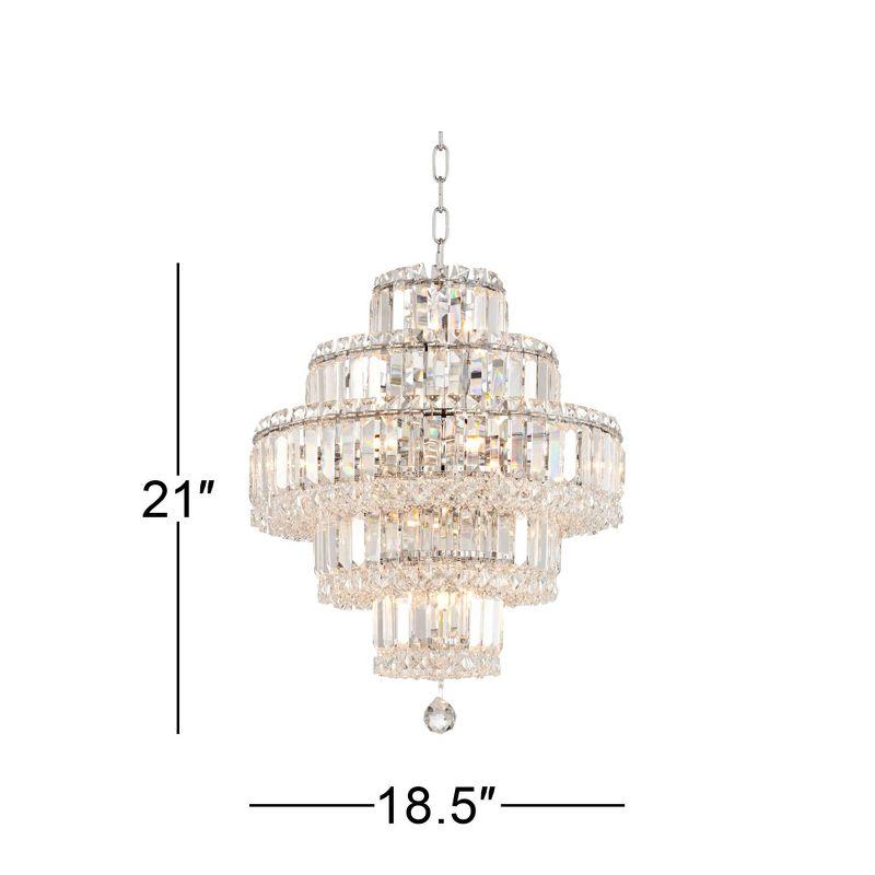 Vienna Chrome and Crystal 18-Light LED Chandelier