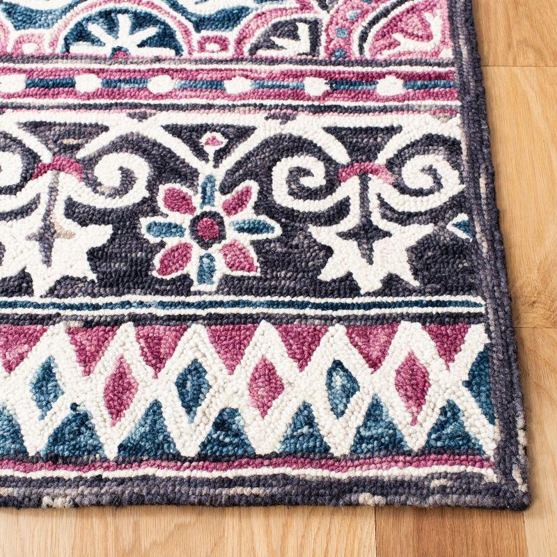 Micro-Loop MLP632 Hand Tufted Area Rug - Ivory/Pink - 5'x5' - Safavieh.