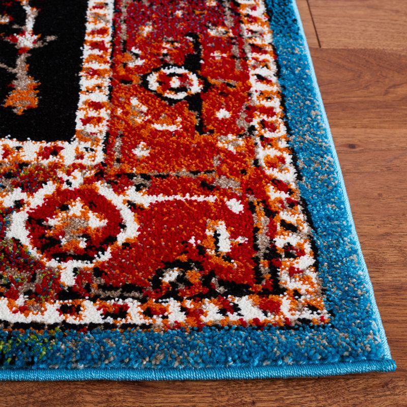 Vintage Hamadan VTH259 Power Loomed Area Rug - Red/Blue - 4'x6' - Safavieh.
