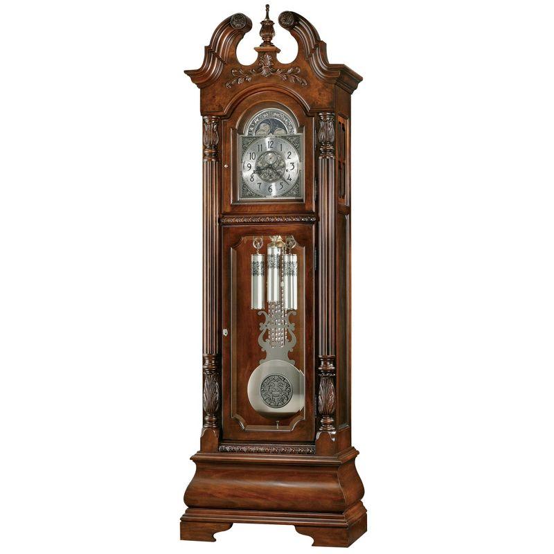 Stratford 93.25'' H Solid + Manufactured Wood Grandfather Clock