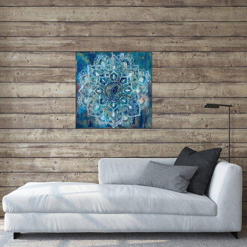 Mandala in Blue II by Danhui Nai Unframed Wall Canvas - iCanvas