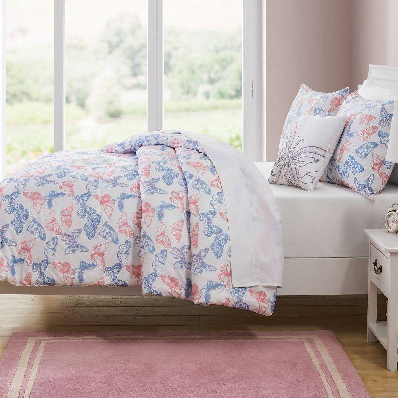 Pastel Butterfly Comforter Set