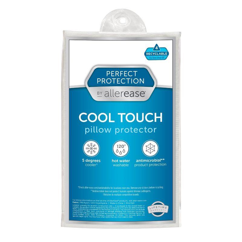King Perfect Protection Cool Touch Pillow Protector - Allerease: Hypoallergenic, Zippered, Machine Washable