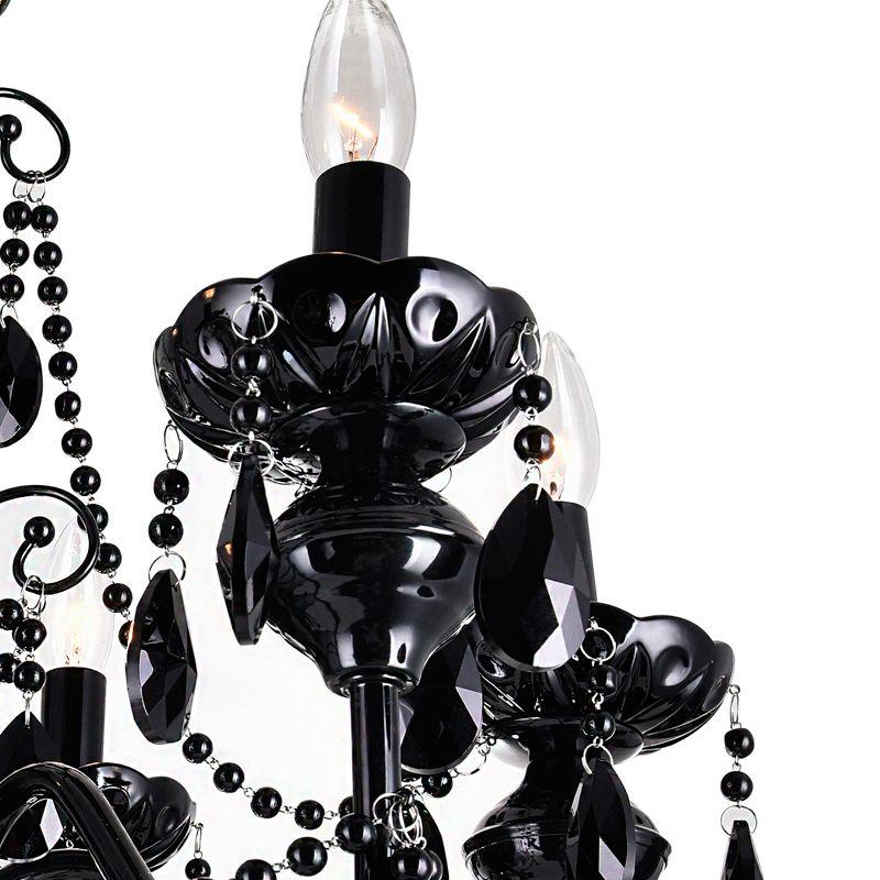 CWI Lighting Keen 3 Light Up Chandelier With Black Finish