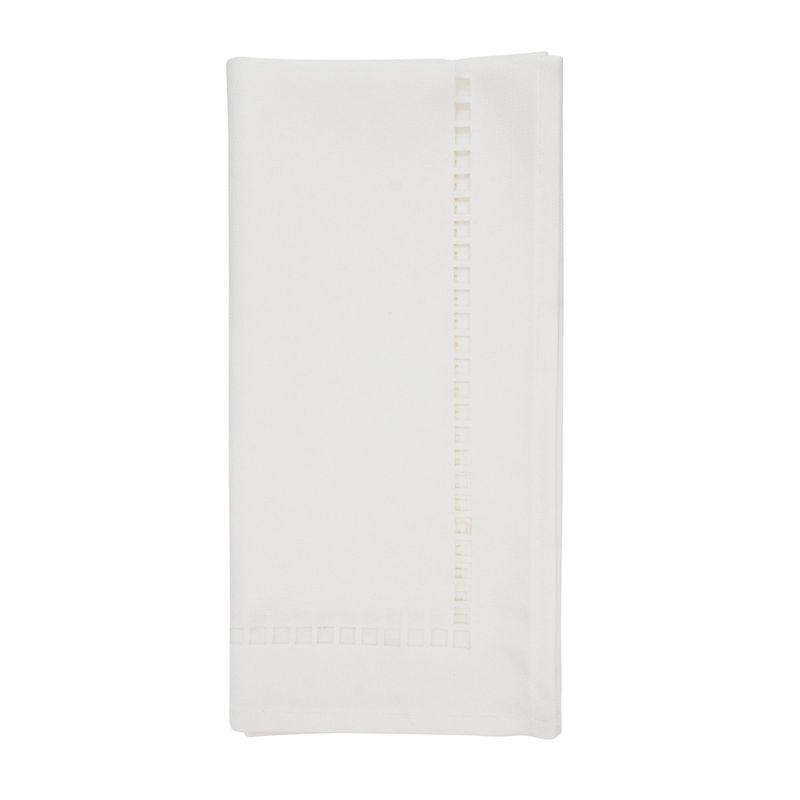 Saro Laser-Cut Hemstitch Napkin (Set of 4)