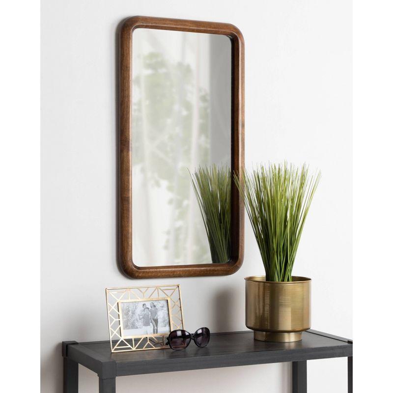 Pao Full Length Wall Mirror Walnut Brown - Kate & Laurel All Things Decor