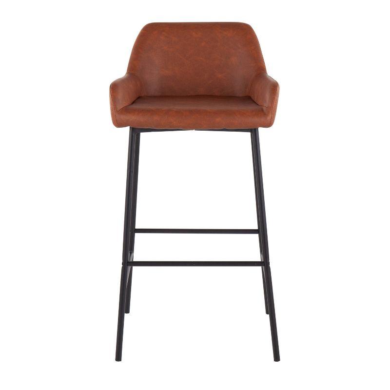 Steelside™ Greely Upholstered Counter Stool with Metal Frame (Set of 2)