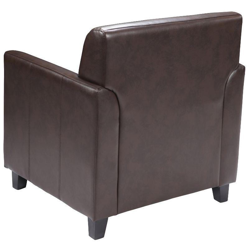 Hercules Faux Leather Seat Reception Chair with Wood Frame