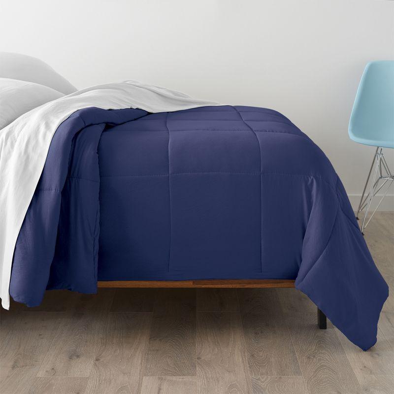 Microfiber Down-Alternative Solid Color Comforter