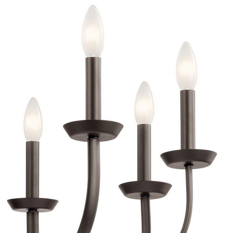 Olde Bronze 8-Light Candle Chandelier with Steel Frame