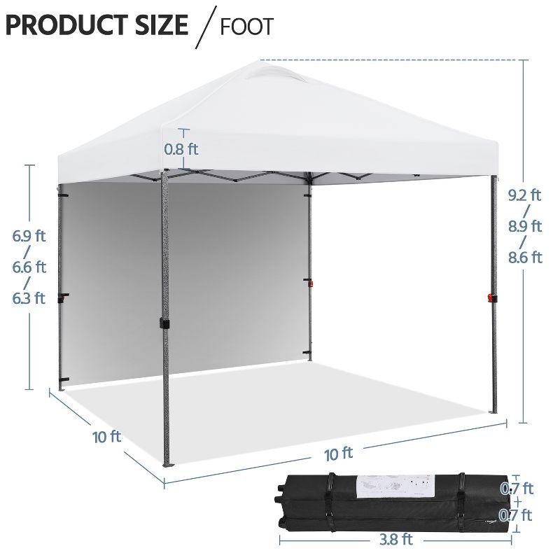 Yaheetech 10×10 FT Pop-up Canopy Tent Party Tent, White