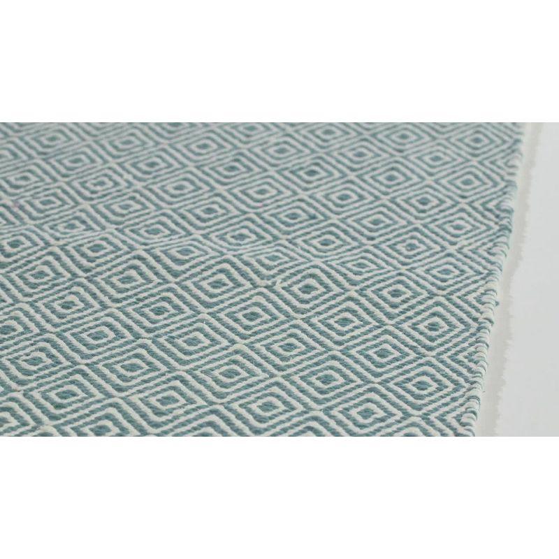 Montauk MTK515 Hand Woven Indoor Accent Rug - Ivory/Aqua - 2'6"x4' - Safavieh.