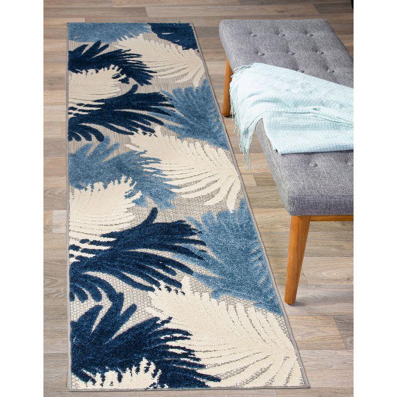 World Rug Gallery Tropical Floral Indoor/Outdoor Area Rug