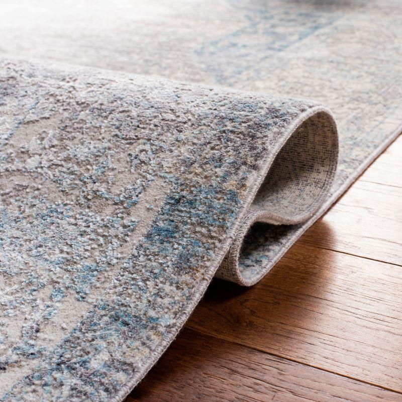 Dream DRM401 Power Loomed Indoor Area Rug - Grey/Aqua - 8'x10' - Safavieh