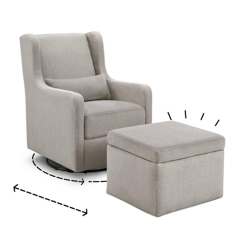Carter's by DaVinci Adrian Swivel Glider and Ottoman
