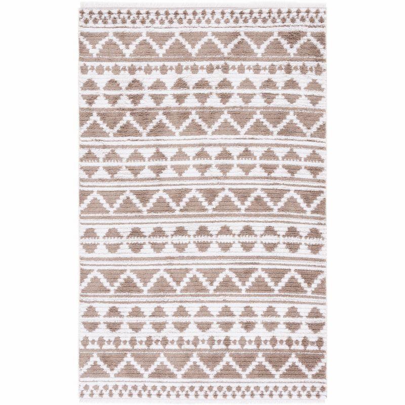 Augustine AGT847 Machine Made Indoor Area Rug - Taupe/Ivory - 9'x12' - Safavieh