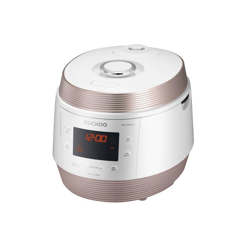 Cuckoo Electronics CUCKOO CMC-QSB501S 5QT Electric Pressure Cooker with 10 Menu Options and Stainless Steel Pot