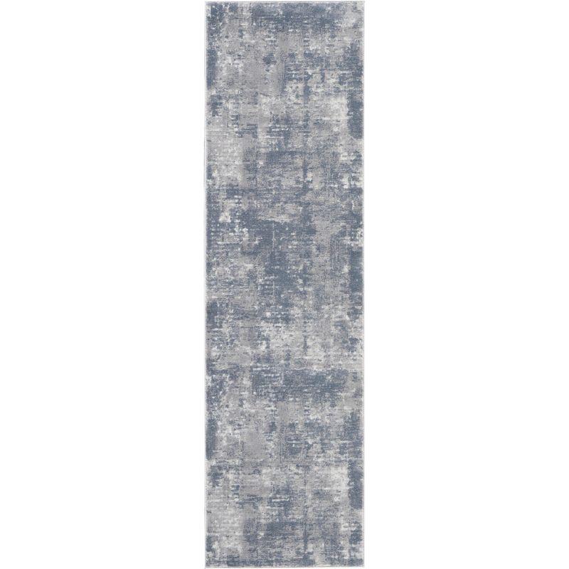 Nourison Rustic Textures Painterly Indoor Rug Grey 2'2" x 7'6"