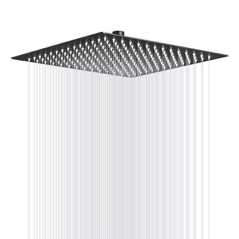 GhomeG GHGHS10B 10 Inch Stainless Steel Shower Head, Square