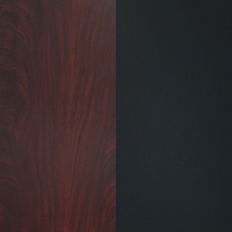 42" Round Mahogany & Black Reversible Laminate Table Top