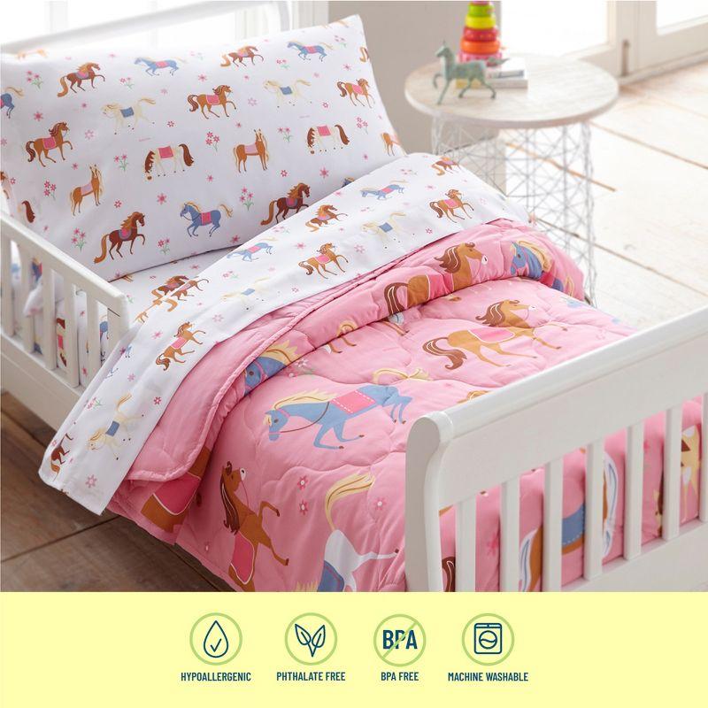 Horses Microfiber Sheet Set - Toddler