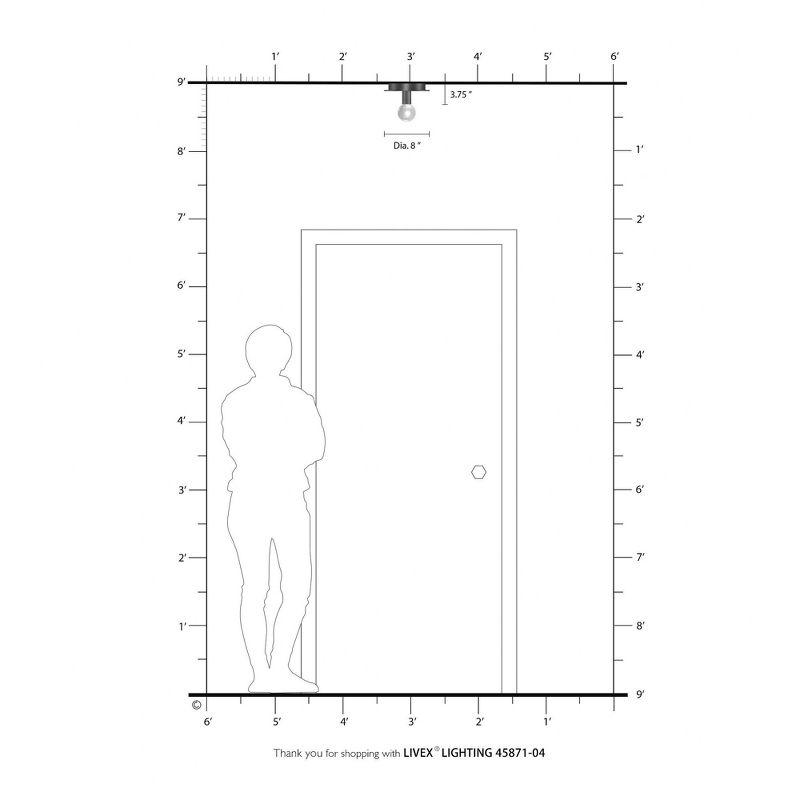 Livex Lighting Hillview 1 - Light Flush Mount in  Black