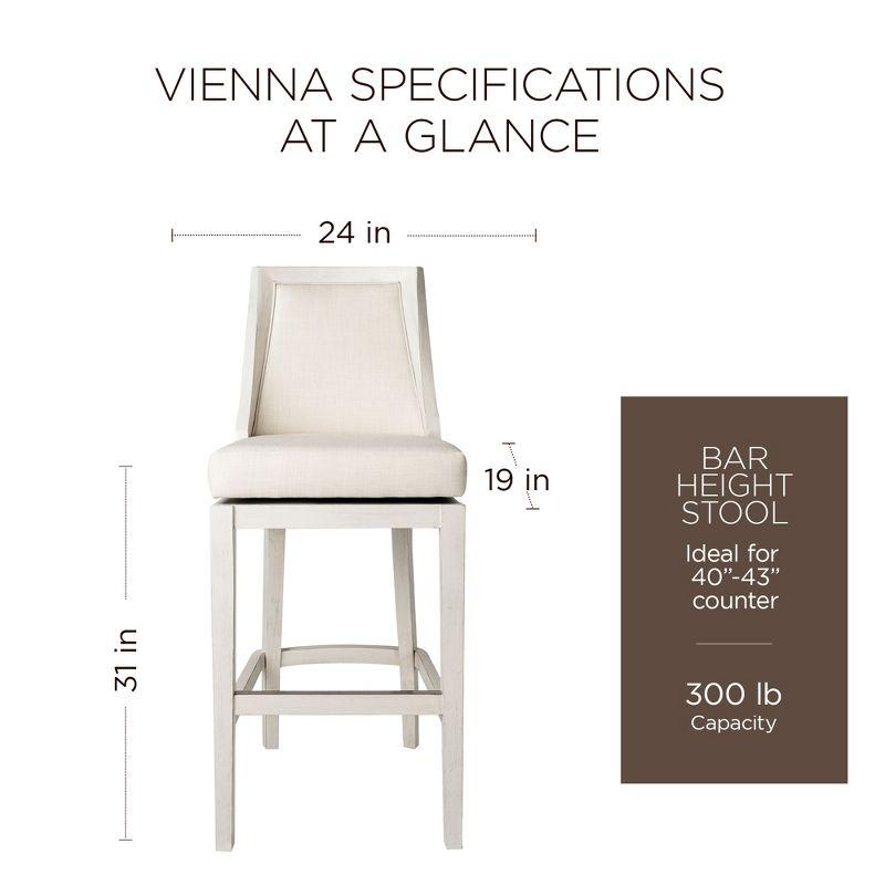 Maven Lane Vienna Counter Stool with Fabric Upholstery