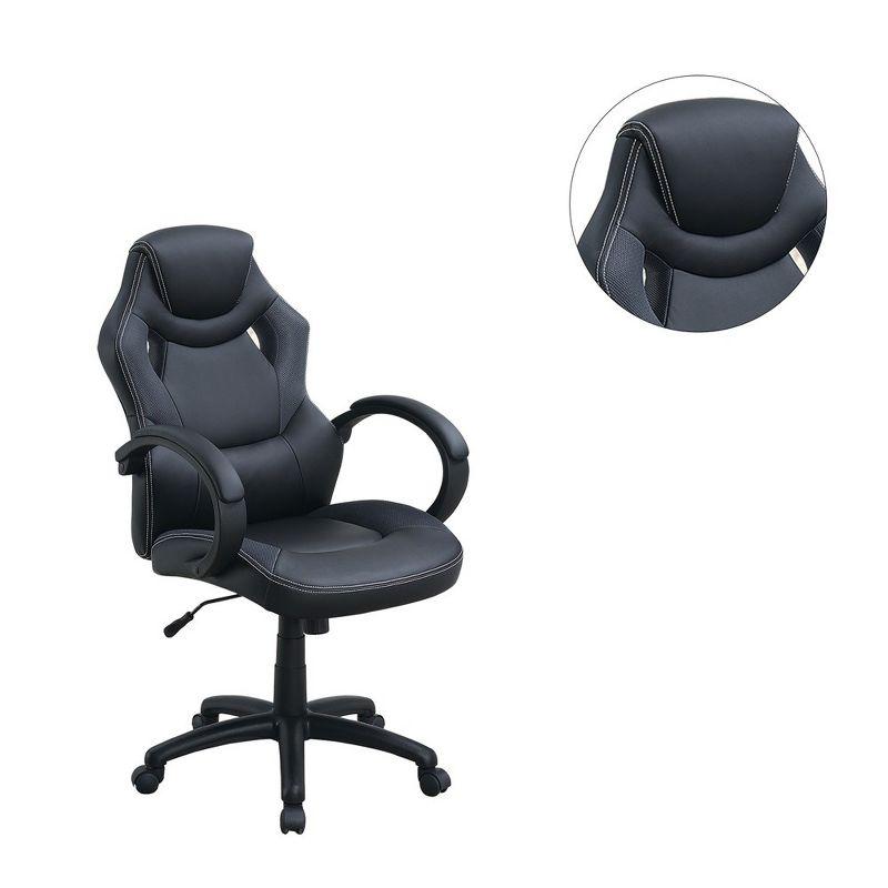 Simple Relax Adjustable Height Executive Office Chair in Black