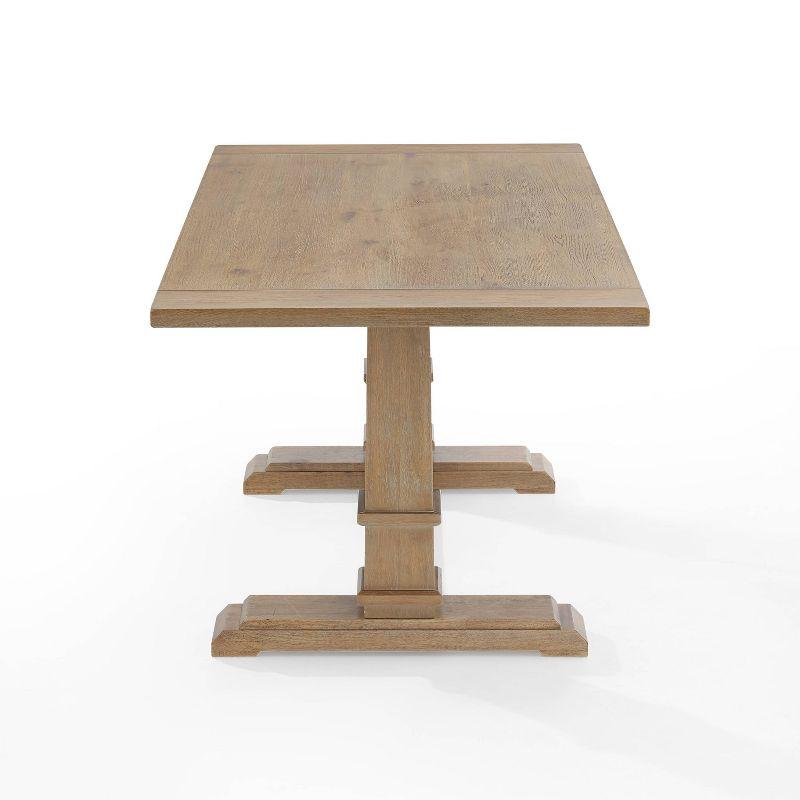 Joanna Rectangle Dining Table Rustic Brown - Crosley