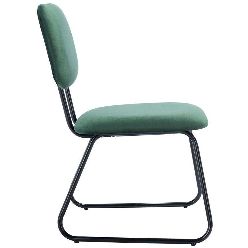 Chavelle Side Chair - ACH6205 - Set of 2 - Malachite Green/Black - Safavieh