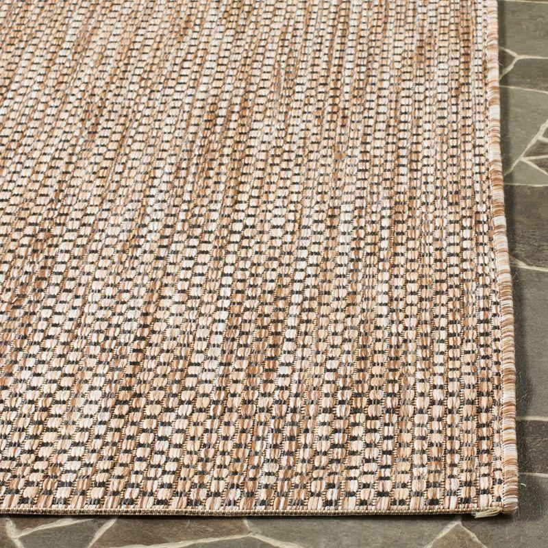 Courtyard CY8521 Power Loomed Indoor/Outdoor Runner Rug - Natural/Black - 2'3"x14' - Safavieh.