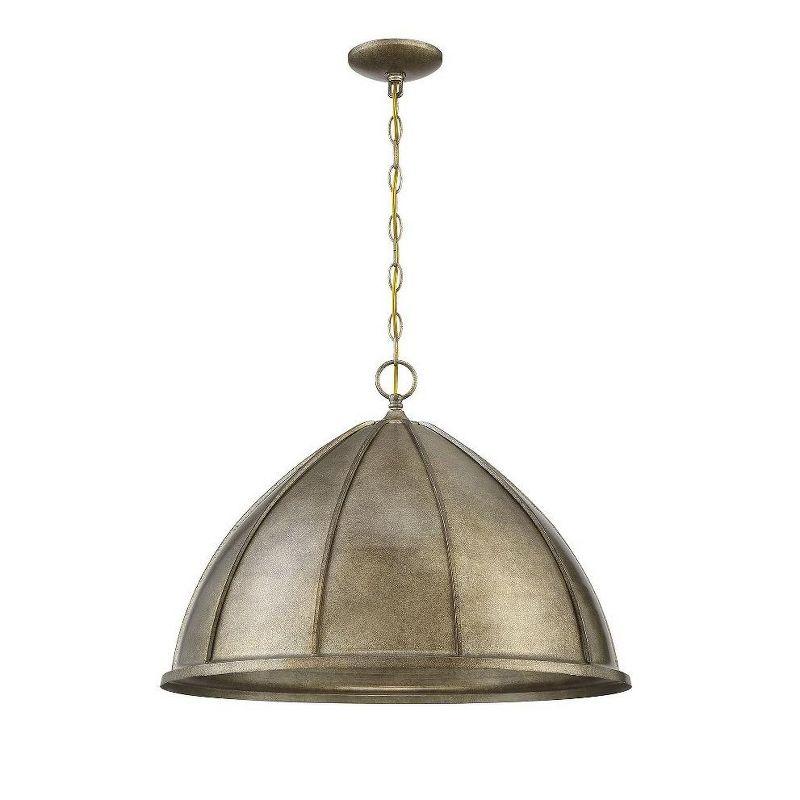 Chelsea Gold Dome Pendant Light with Metal Finish