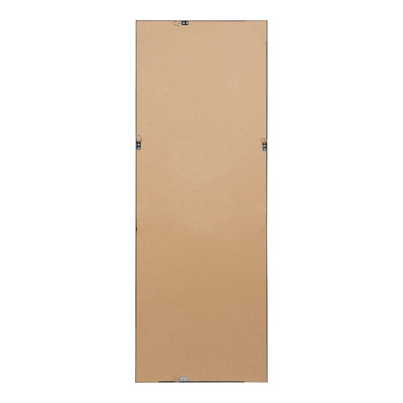 17.5" x 49.5" Calter Full Length Wall Mirror Black - Kate and Laurel