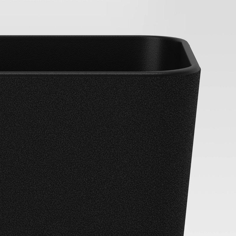 Self-Watering Window Rectangular Indoor Outdoor Planter Box Black 16"x4.5" - Room Essentials™: Polypropylene, No Assembly Required