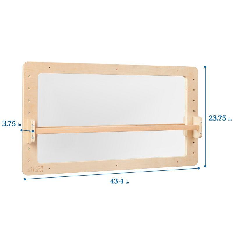 ECR4Kids Wall-Mounted Coordination Mirror, Balance Mirror