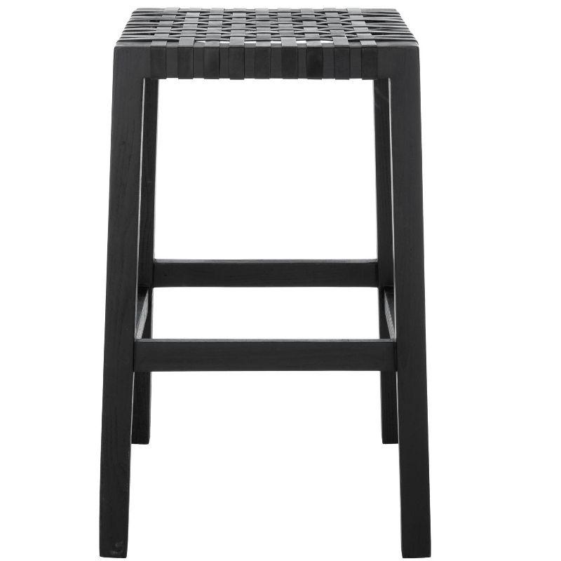 Capri Counter Stool - BST1009 - Black/Black - Safavieh